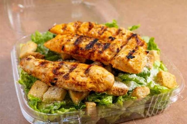 Grilled Chicken Caesar Salad.