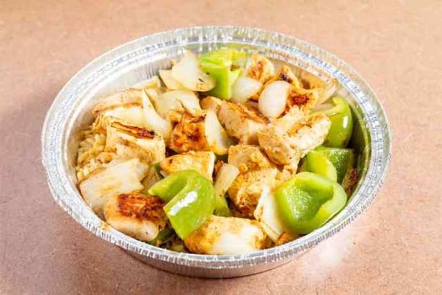 Chicken Kabob Platter.